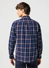 Wrangler One Pocket Shirt Red Indigo Check