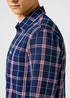 Wrangler One Pocket Shirt Red Indigo Check