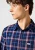 Wrangler One Pocket Shirt Red Indigo Check
