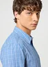 Wrangler One Pocket Shirt Blue Check