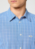 Wrangler One Pocket Shirt Blue Check - 112357222