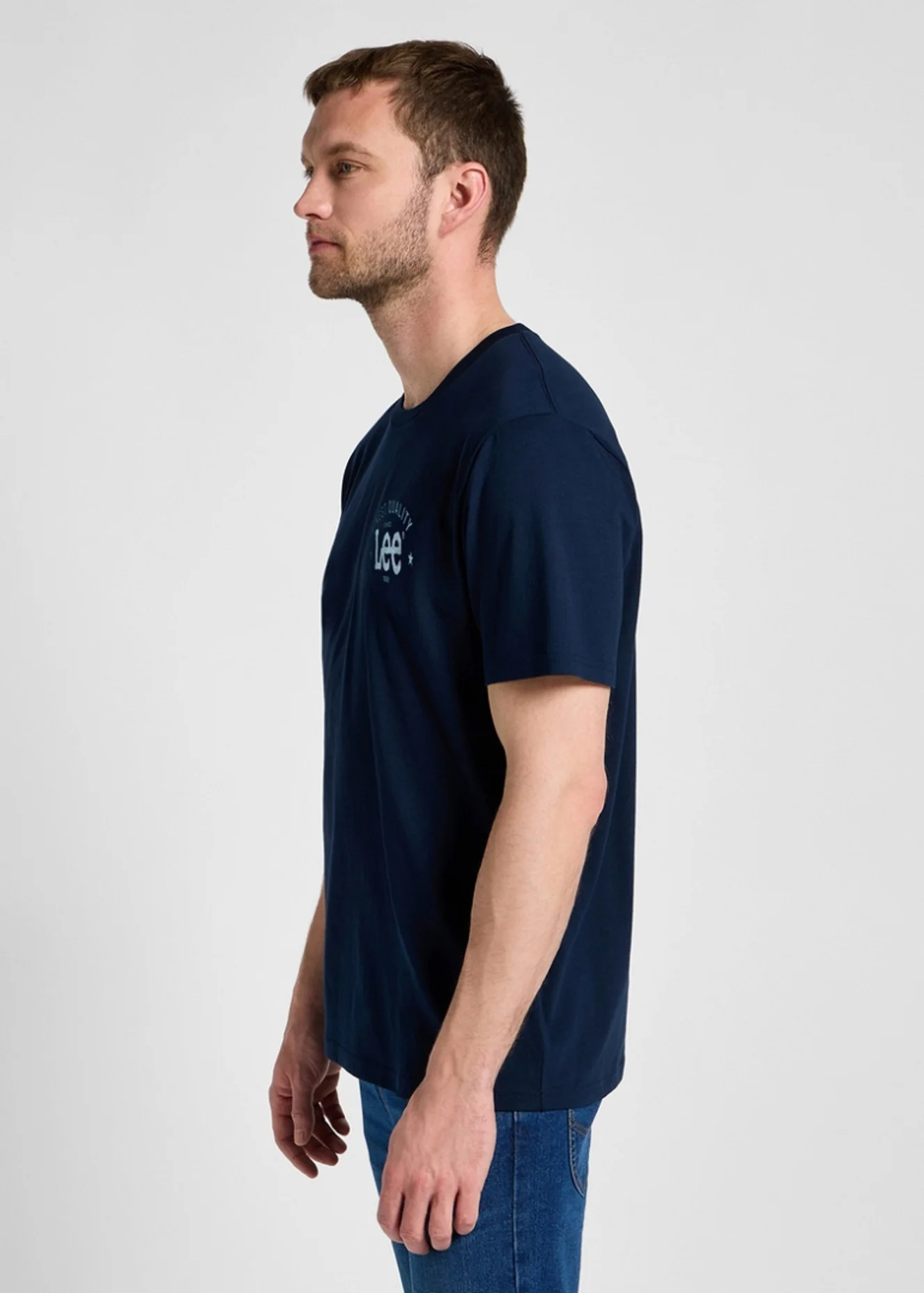 Lee Big Logo Tee Emperor Navy