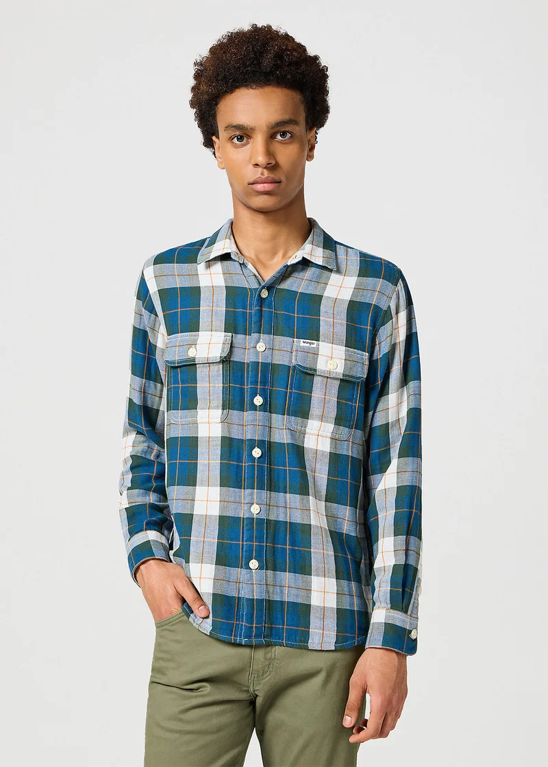Wrangler Two Pocket Shirt Green
