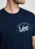 Lee Big Logo Tee Emperor Navy