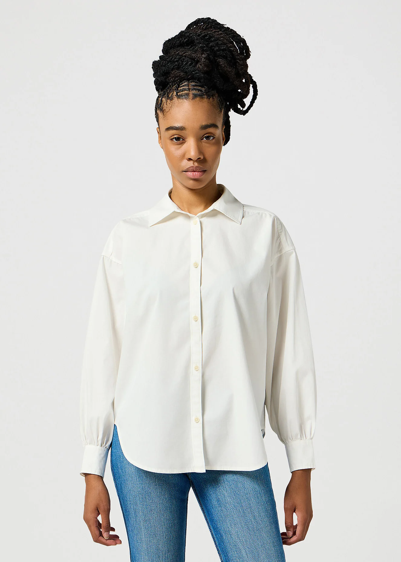 Wrangler Cool Girl Shirt Worn White