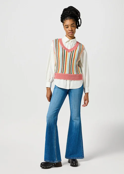 Wrangler Cool Girl Shirt Worn White