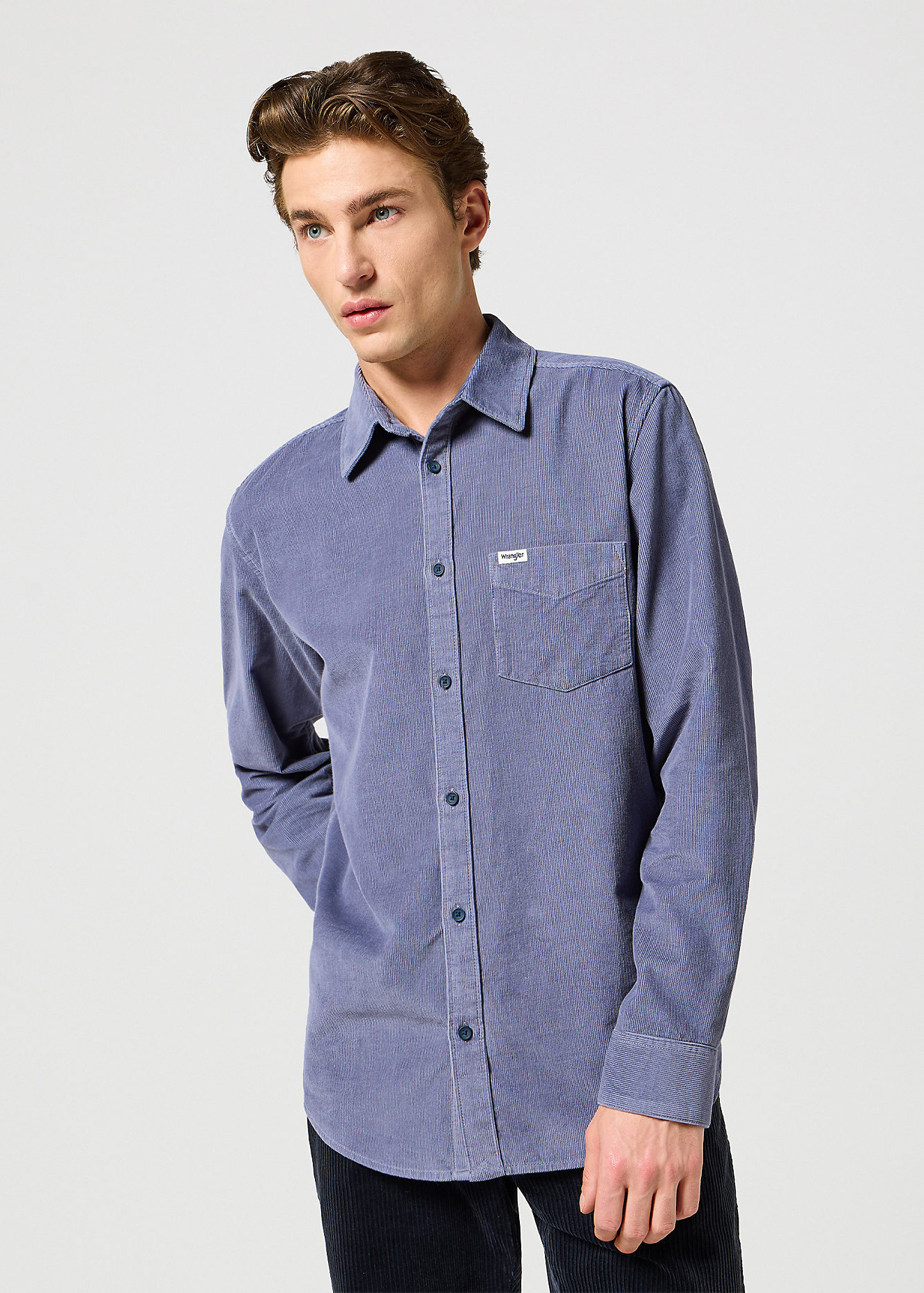 Wrangler One Pocket Shirt Grisaille - 112357218