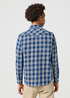 Wrangler Western Indigo Shirt Dark Wash Check - 112357250