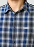 Wrangler One Pocket Indigo Shirt Navy Check