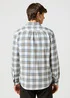 Wrangler One Pocket Indigo Shirt White Check