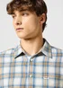 Wrangler One Pocket Indigo Shirt White Check