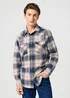 Wrangler Western Shirt Navy Red Check