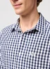 Wrangler Short Sleeve 1 Pocket Shirt Black Iris Check