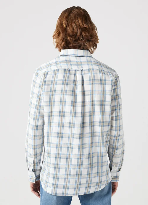 Wrangler Long Sleeve One Pocket Shirt Plaza Taupe