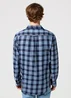 Wrangler Long Sleeve One Pocket Shirt Black Iris Check