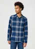 Wrangler Overshirt Black Iris Check