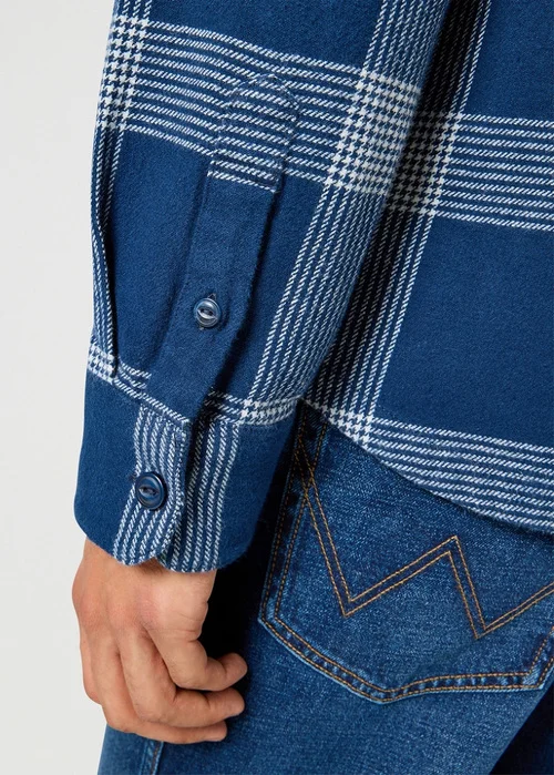 Wrangler Overshirt Black Iris Check