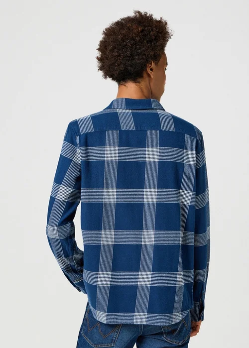 Wrangler Overshirt Black Iris Check