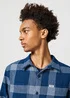 Wrangler Overshirt Black Iris Check