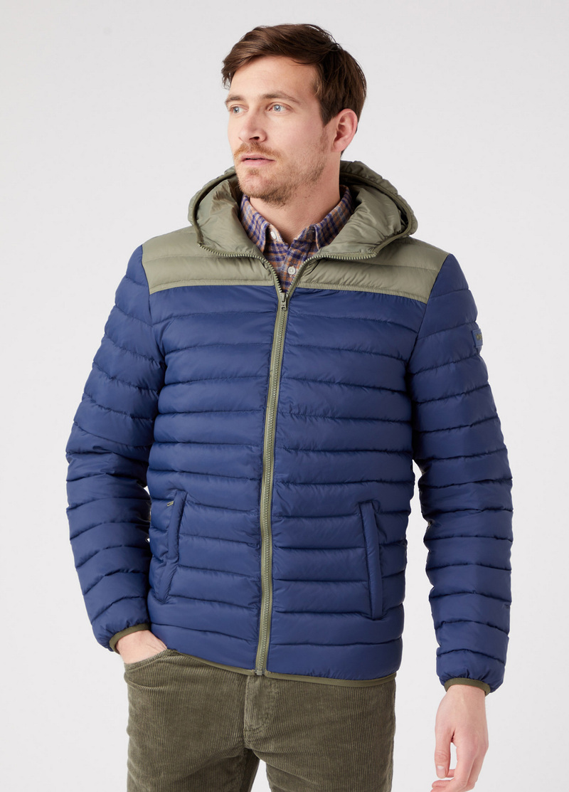 Wrangler Puffer Jacket Navy - W4B1WA114