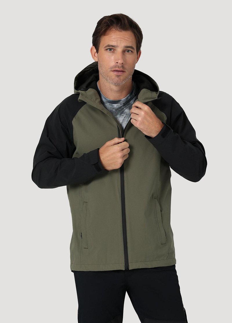 Wrangler Atg Rain Jacket Dusty Olive - W4G9ESX45