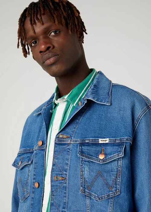 Wrangler Anti Fit Jacket Blue Eyes Blue