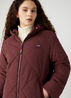 Wrangler Long Quited Jacket Dahlia - W4I7XFH45