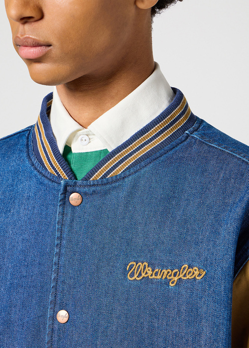 Wrangler Varsity Jacket Dijon - 112357209