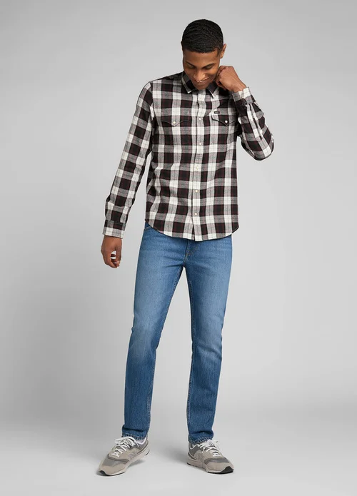 Lee Regular Western Shirt Velvet Beet Check