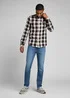 Lee Regular Western Shirt Velvet Beet Check