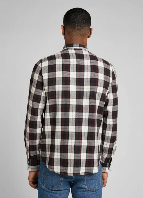 Lee Regular Western Shirt Velvet Beet Check