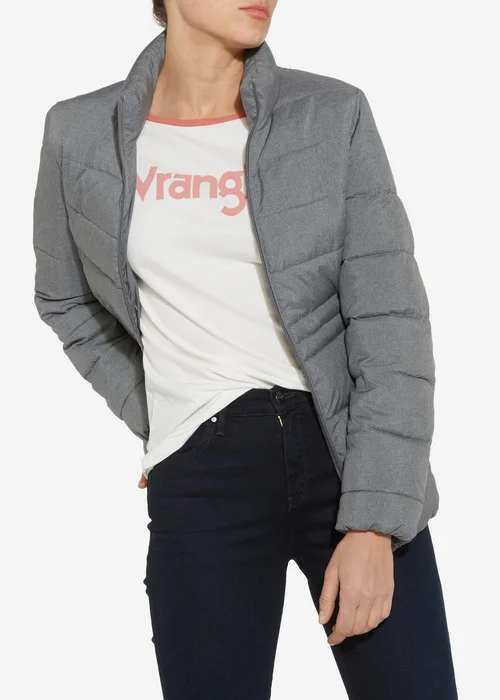 Wrangler Short Puffer Mid Grey Mel