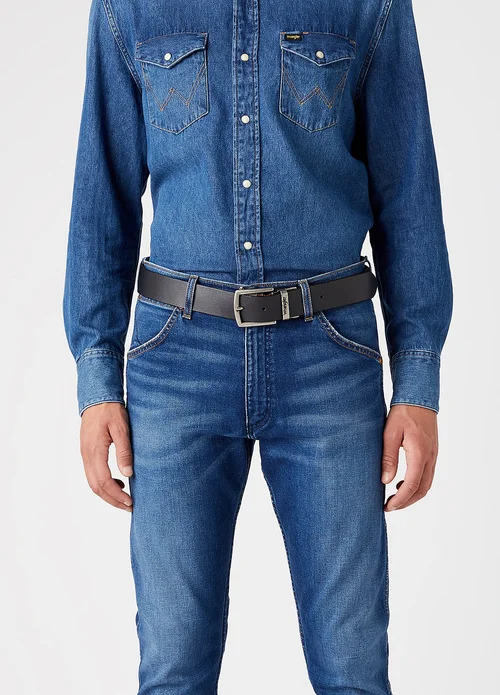 Wrangler 2 Sided Belt Black