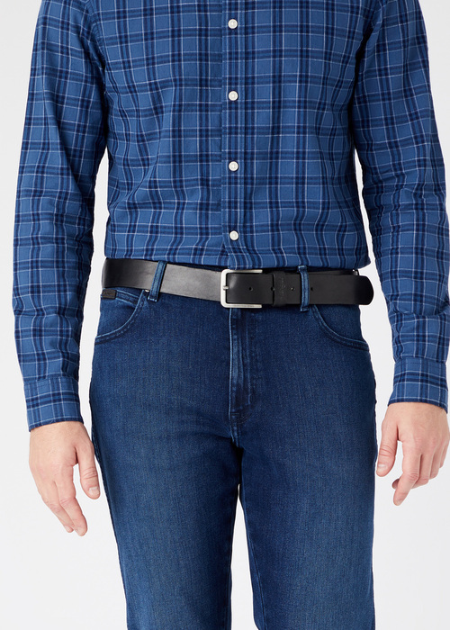 Wrangler Structured Belt Black - W0F1U1100