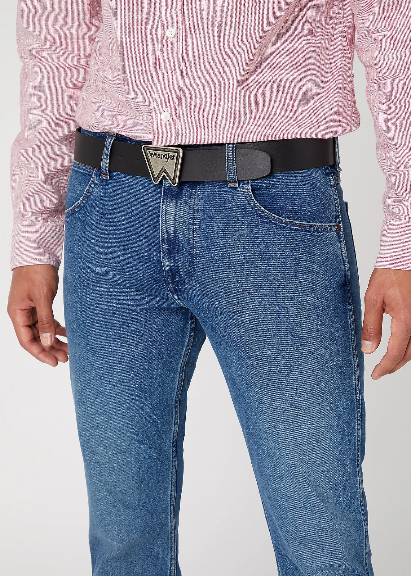 Wrangler Festival Logo Belt Black