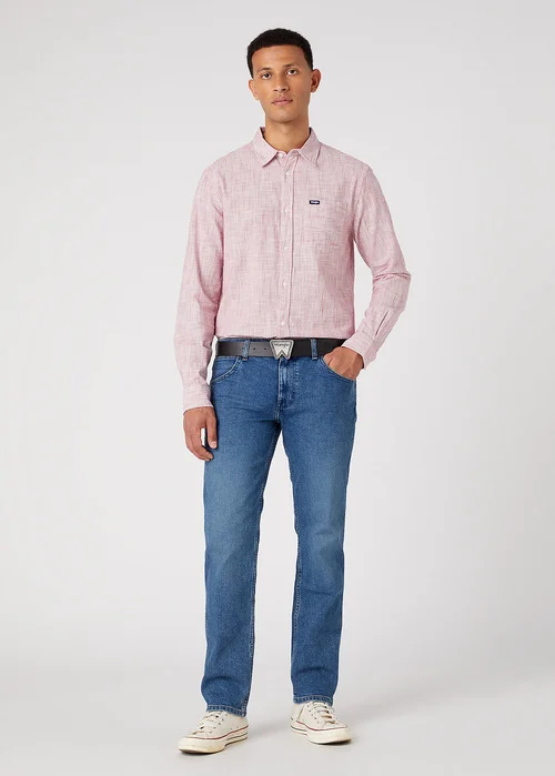 Wrangler Festival Logo Belt Black