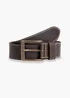 Wrangler Basic Stitched Belt Brown