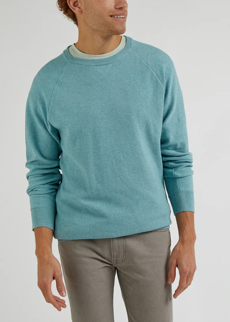 Lee Reglan Crew Knit Dusty Jade