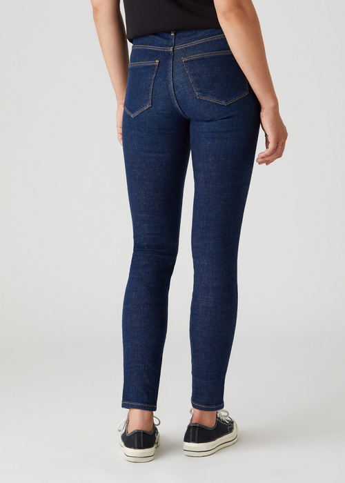 Wrangler High Rise Skinny Jeans Night Blue - W27HVH78Y