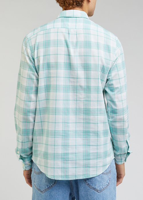 Lee Button Down Dusty Jade Check - L880BA41