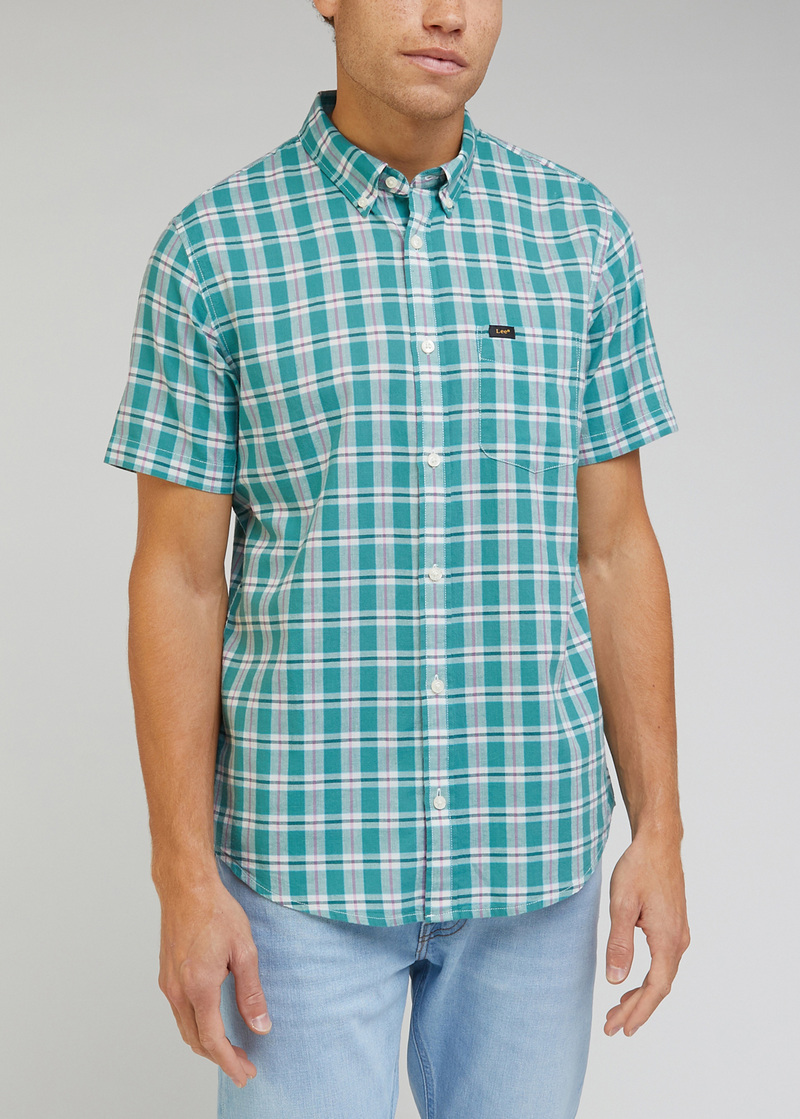 Lee Short Sleeve Button Down Monaco - L886BKDO