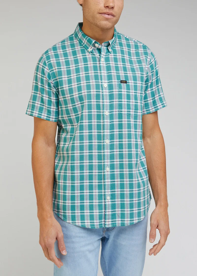 Lee Short Sleeve Button Down Monaco