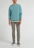 Lee Reglan Crew Knit Dusty Jade