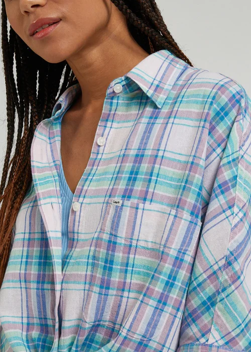 Lee Relaxed One Pocket Shirt Plum Check