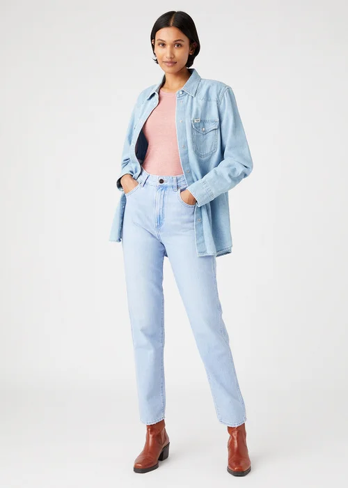 Wrangler Mom Jeans Ice Baby