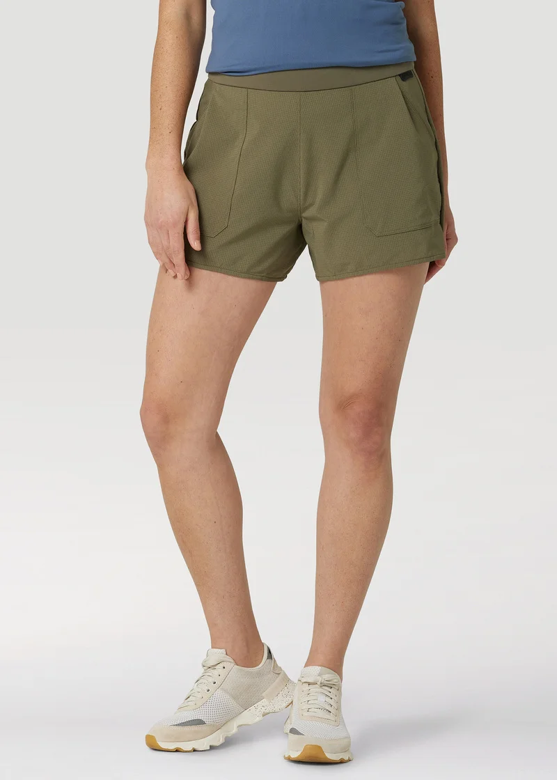 Wrangler Mix Material Shorts Dark Olive