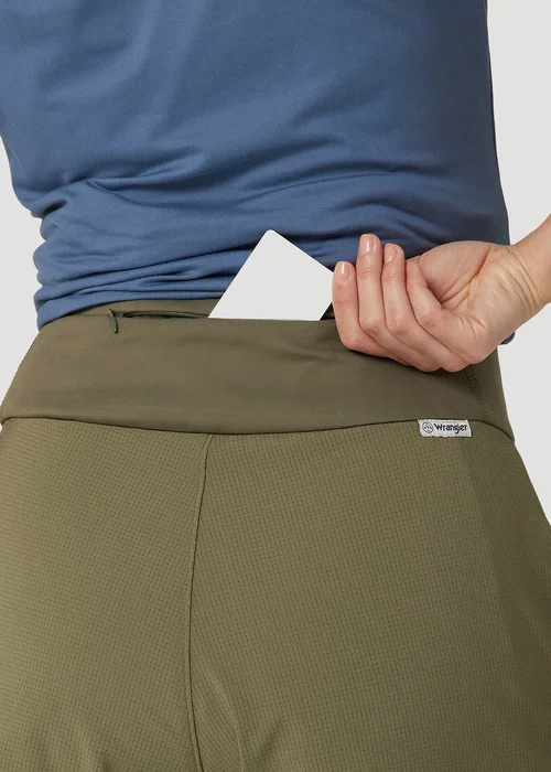 Wrangler Mix Material Shorts Dark Olive