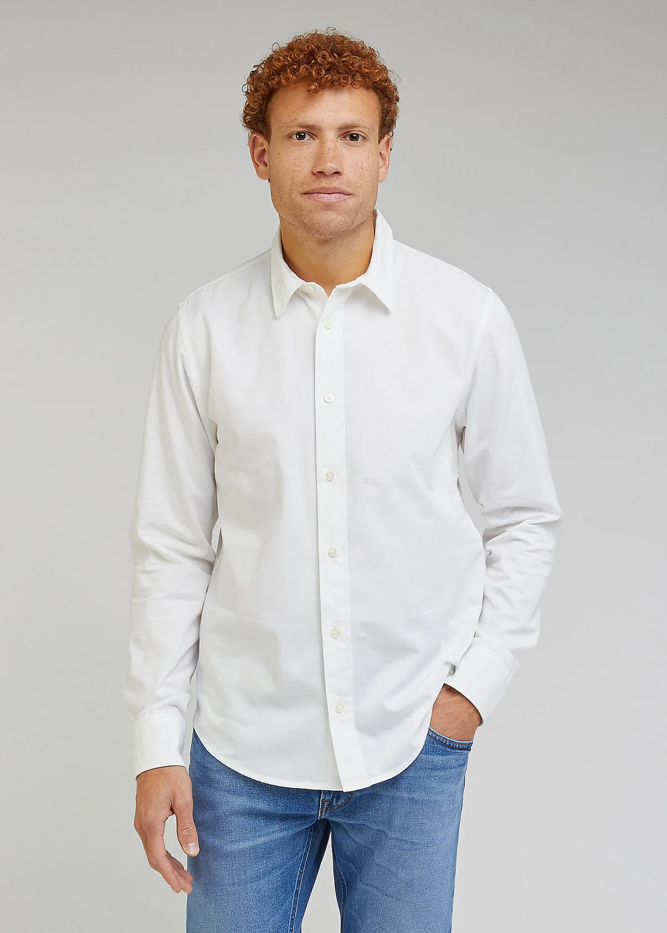 Lee Patch Shirt Bright White