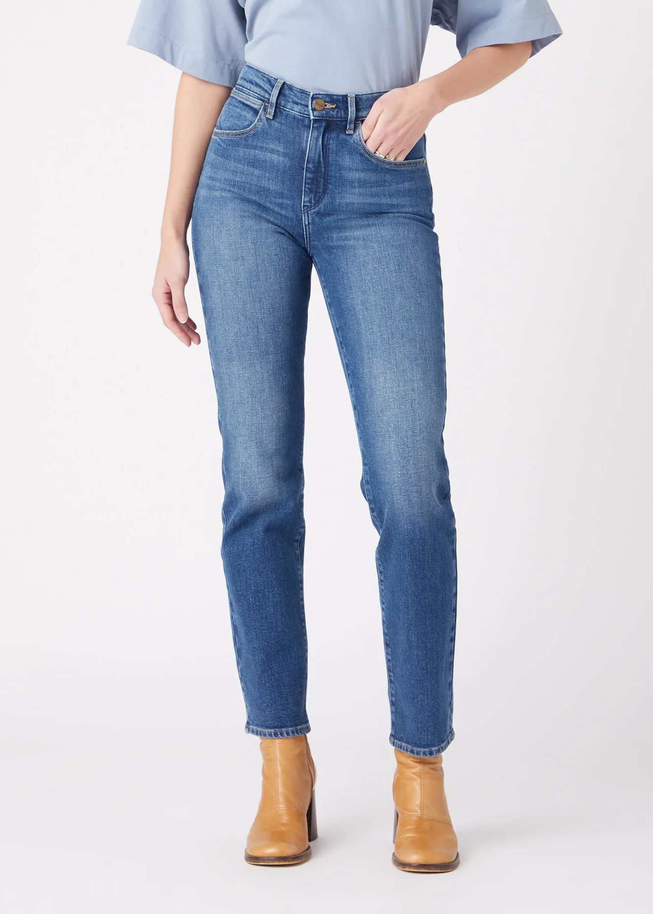 Wrangler Straight Airblue