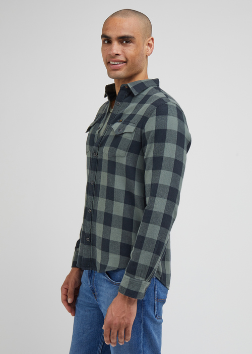 Lee Clean Western Shirt Fort Green - L66RRRA15